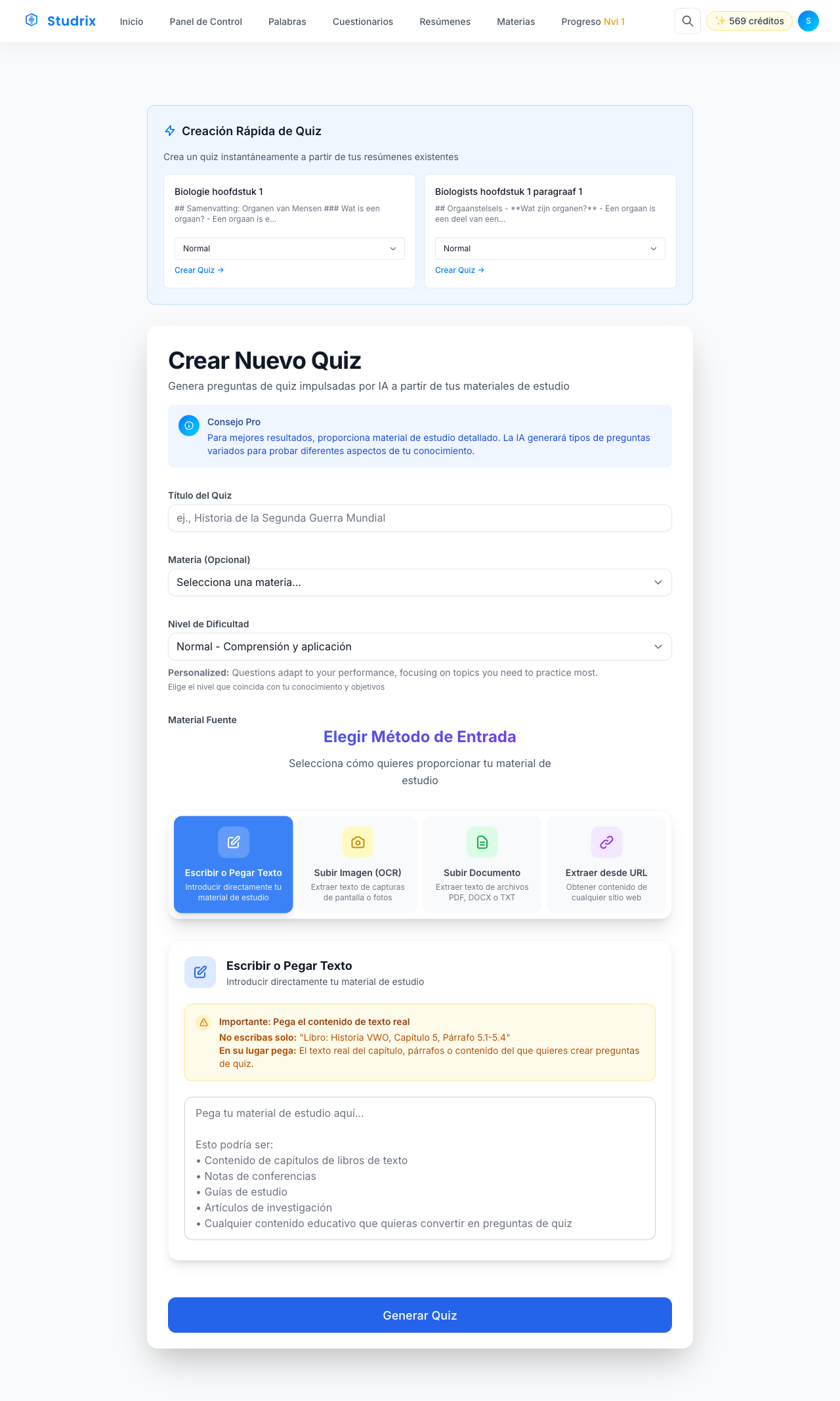 Studrix photo upload